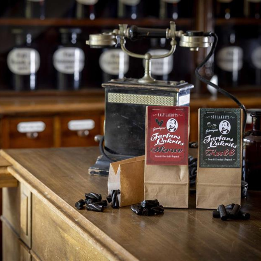 Farfars Lakrits kubb 150g