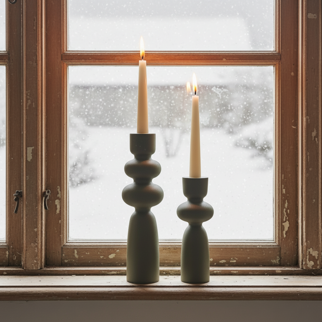 Ljusstake Sonia, Grön Matt