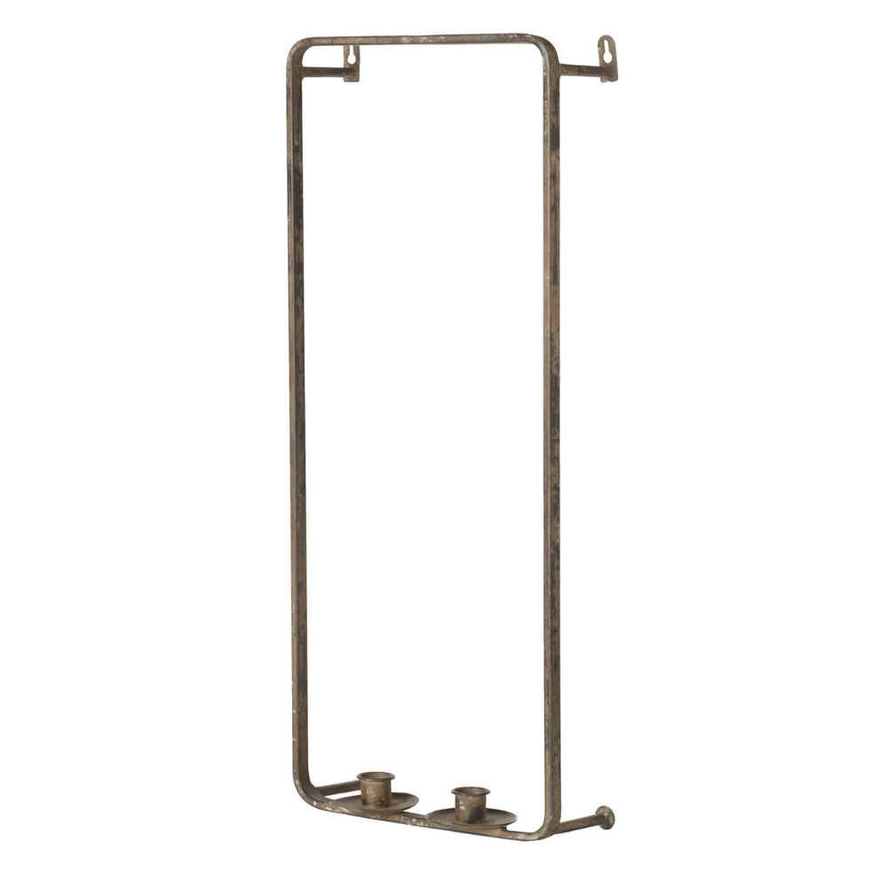 Väggljusstake för två ljus