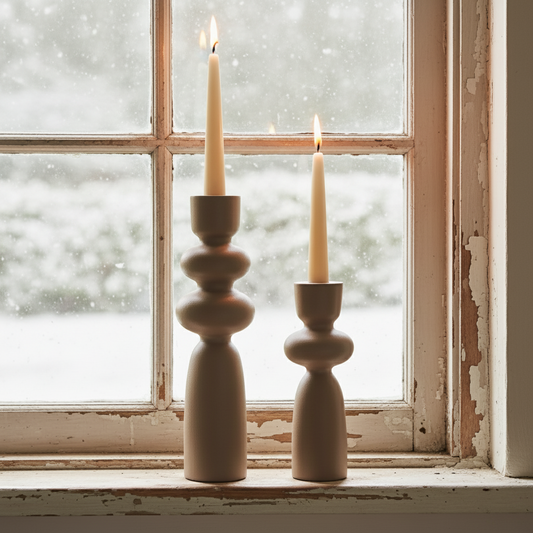 Ljusstake Sonia, Nougat Matt