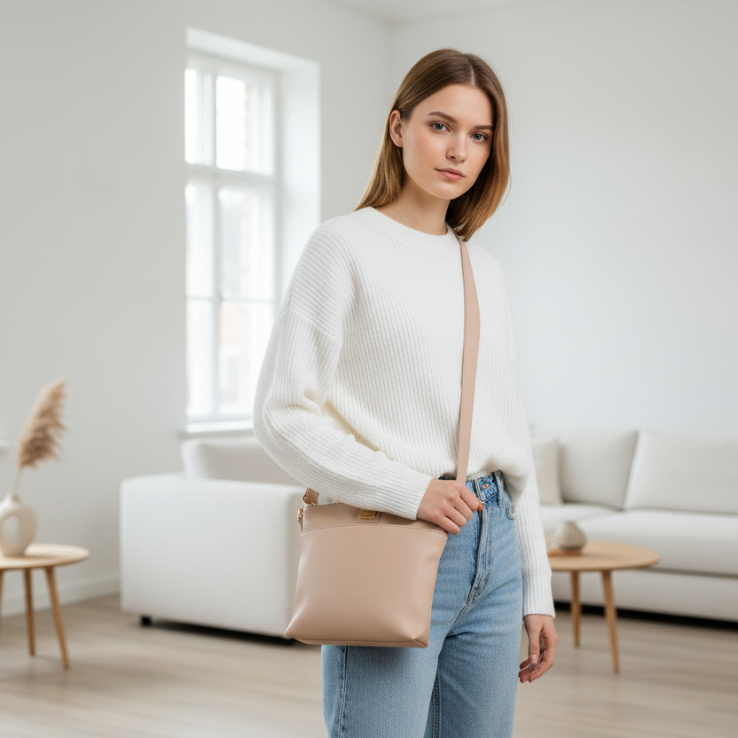 Väska All Cross, Beige