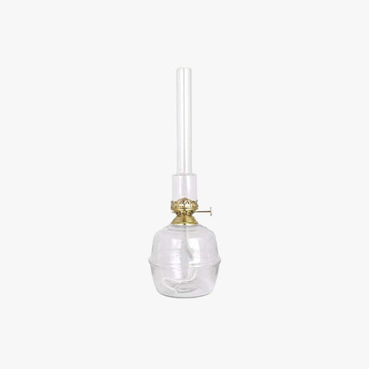 Fotogenlampa Majken stor klarglas mässing