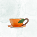 Kopp med fat, Peach