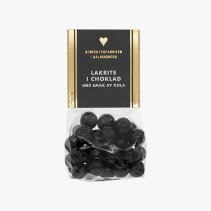Lakrits i choklad med kola 150g