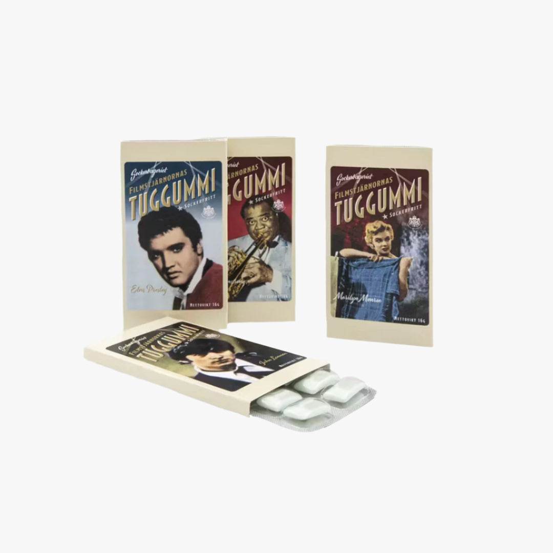 Tuggummi, Filmstjärnor