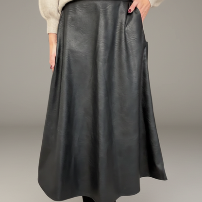 Skirt Benita, Faux Leather