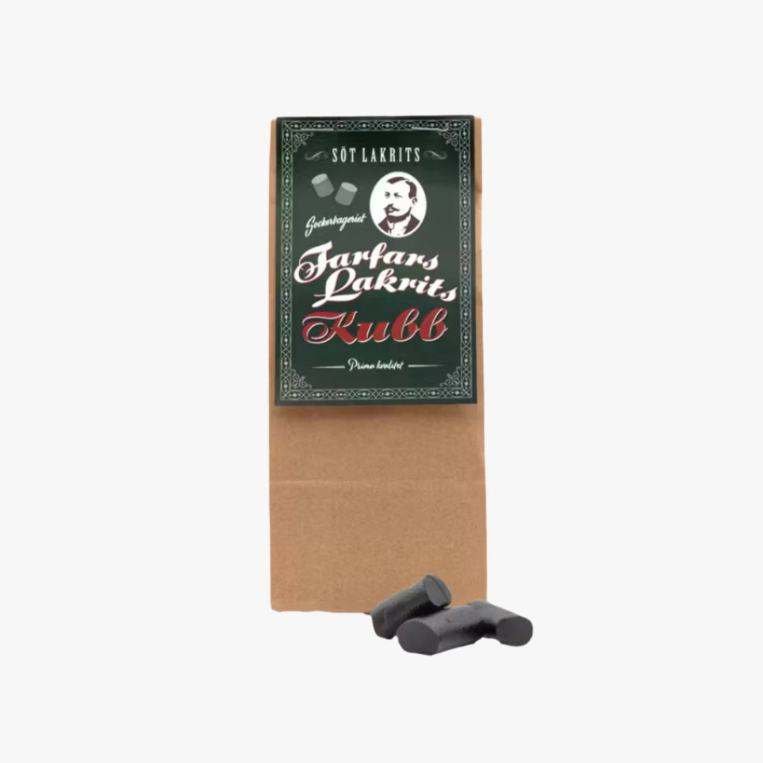 Farfars Lakrits kubb 150g