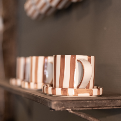 Kopp med fat & asiette, Fjällrand