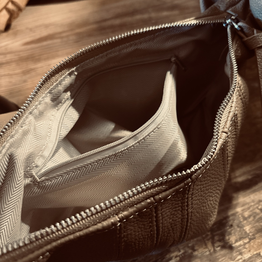 Handväska Björklöv, Beige