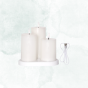 Batteriljus 3-pack charge
