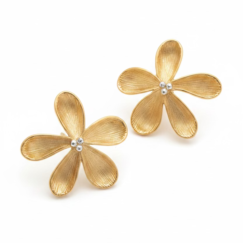 Örhängen Blossom, Guld