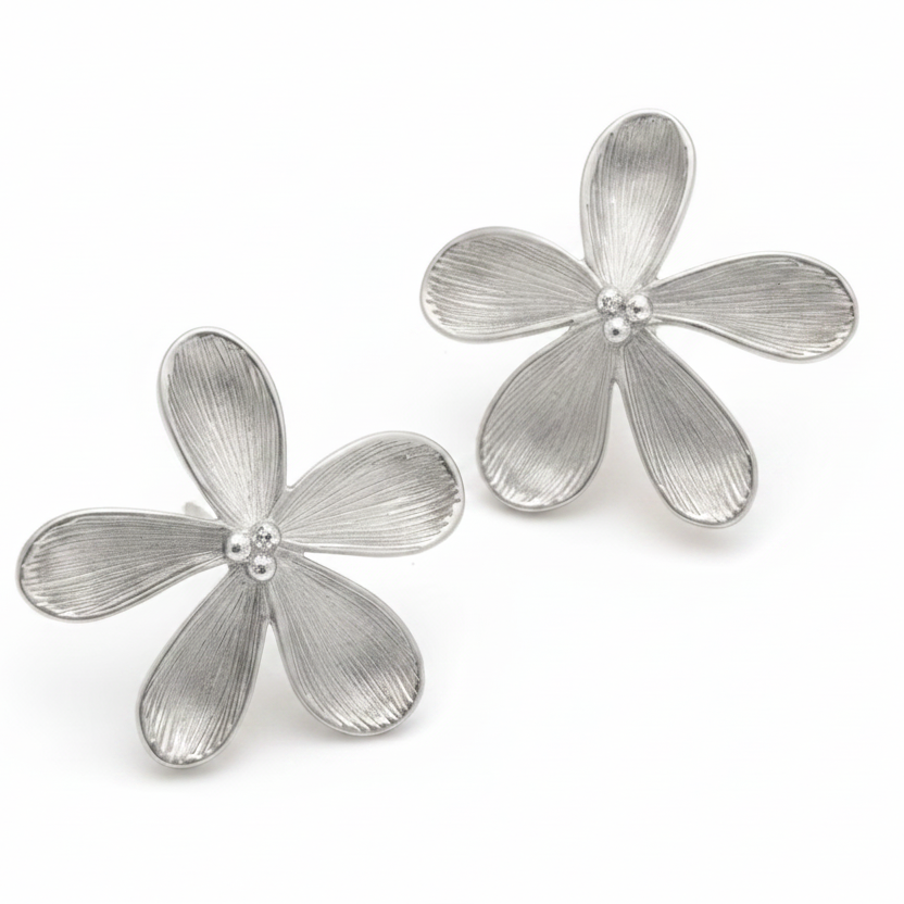 Örhängen Blossom, Silver