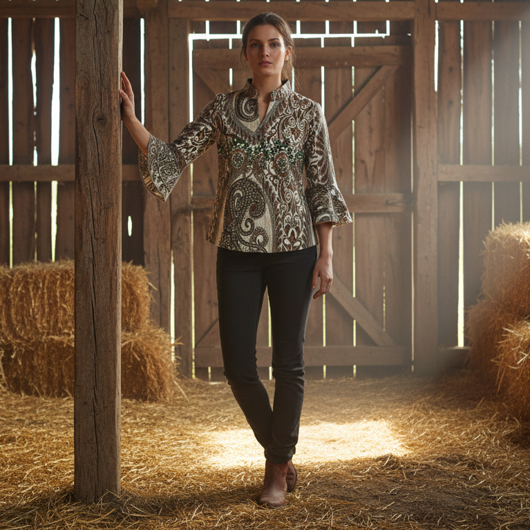 Blouse Cilla, Brown