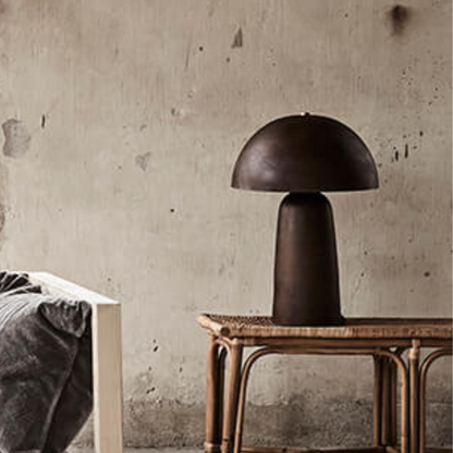 Bordslampa Fungi, Rostbrun