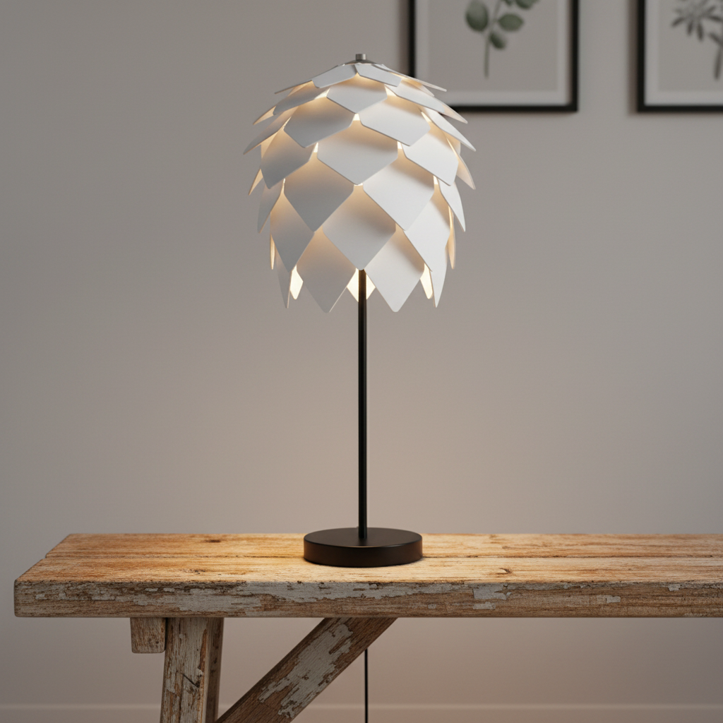 Bordslampa Skogsgläntan Hög, Vit