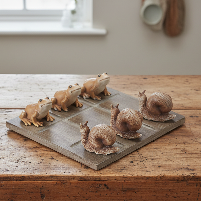 Tic-Tac-Toe Board Game, Natural