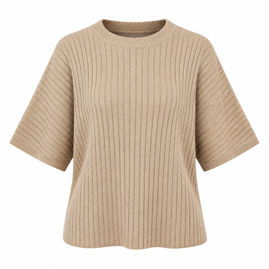 Stickad Top Frances, Antique gold
