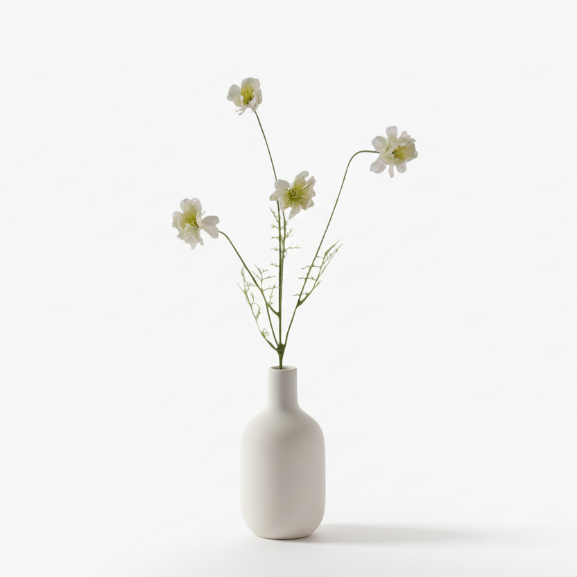 Cosmos 55cm, White