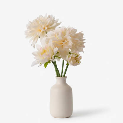 Dahlia bunch 28cm, cream/white