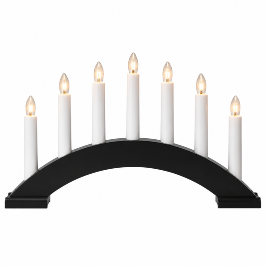 Adventljusstake Bea, Svart