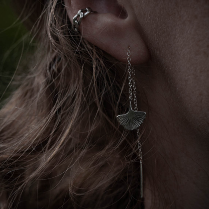 earcuff silver kedja