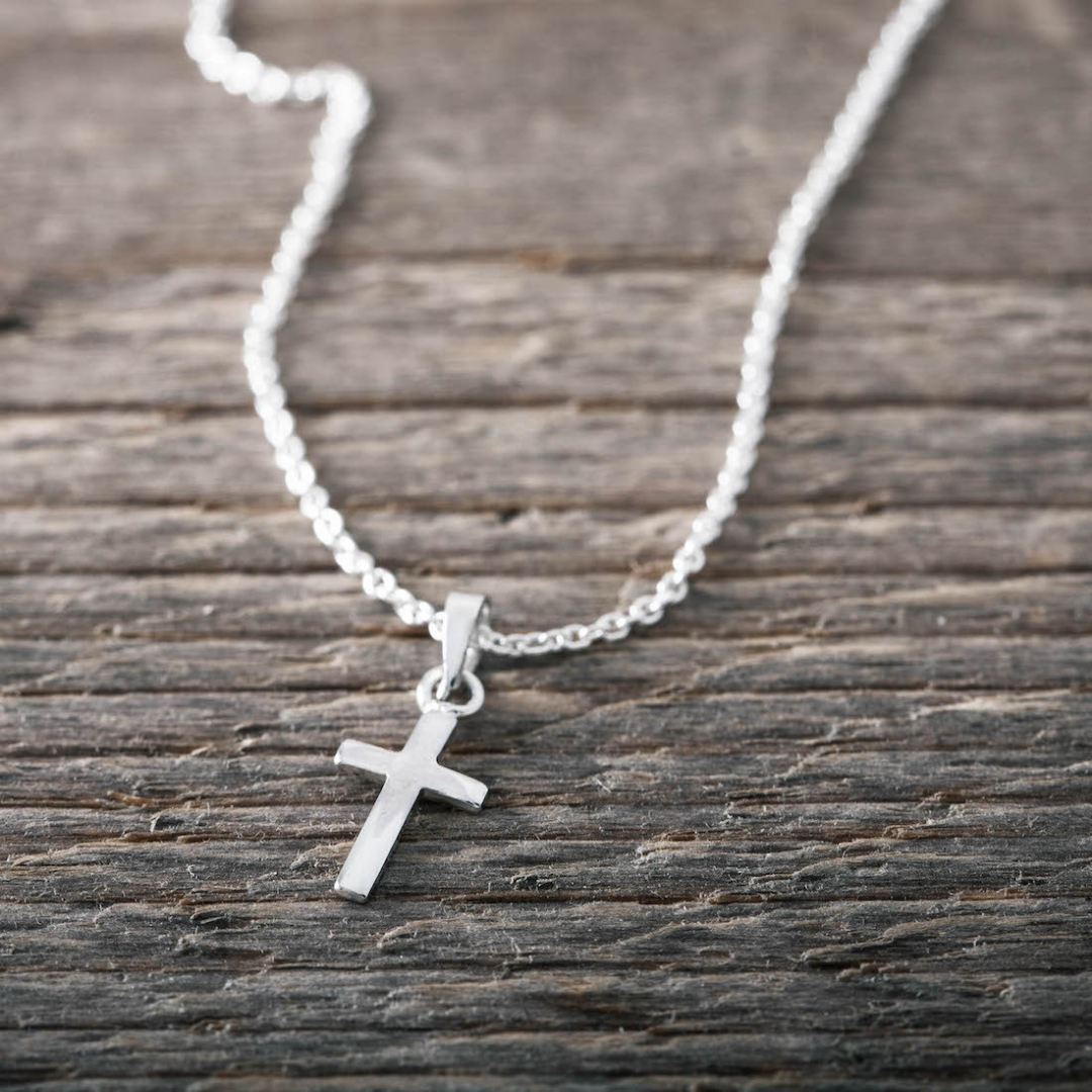 Korshalsband silver