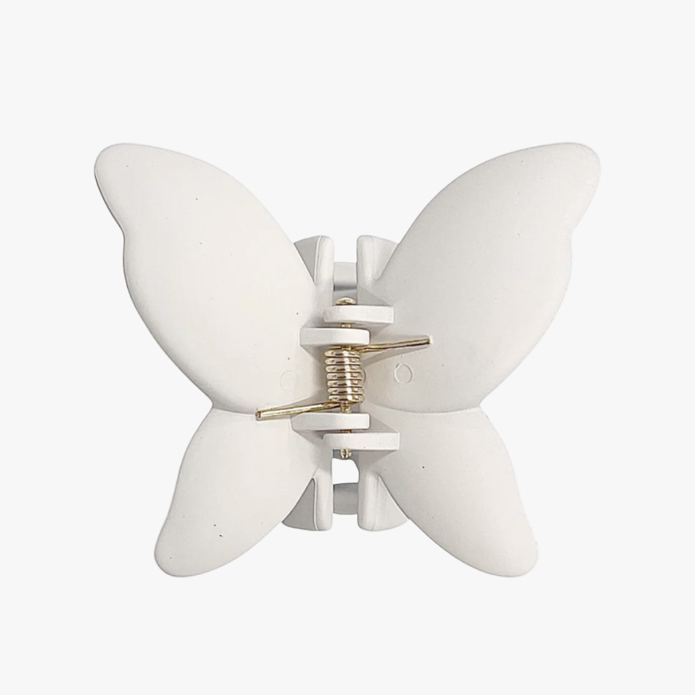 Hair Claw Butterfly, White
