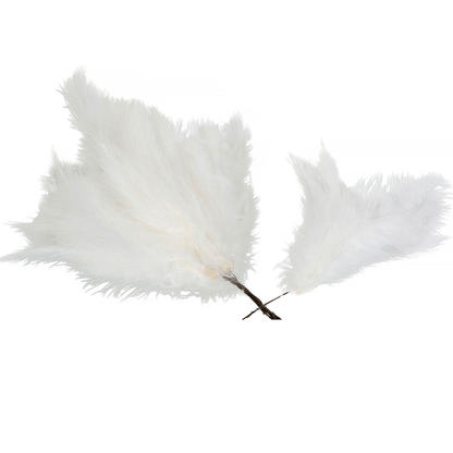 Fjäder Vippa 12-pack, Vit