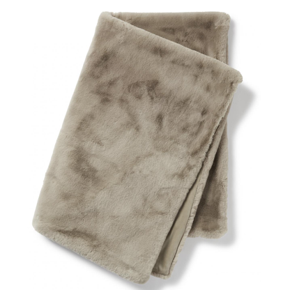 Pläd Fuskpäls Fluffy, Taupe