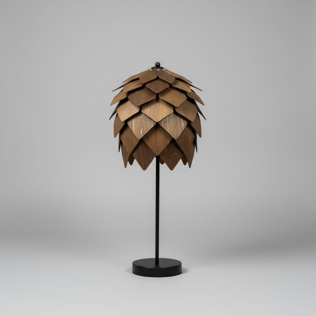 Bordslampa Skogsgläntan Hög, Valnöt