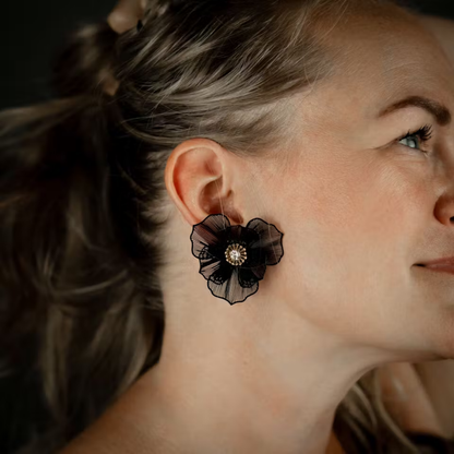 Örhängen delicate big flower