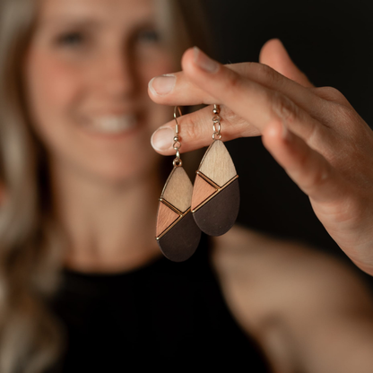 Tree drops svart/rosa