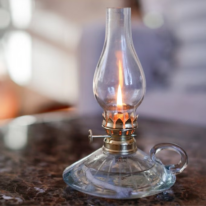 Fotogenlampa Etsad Rand med handtag