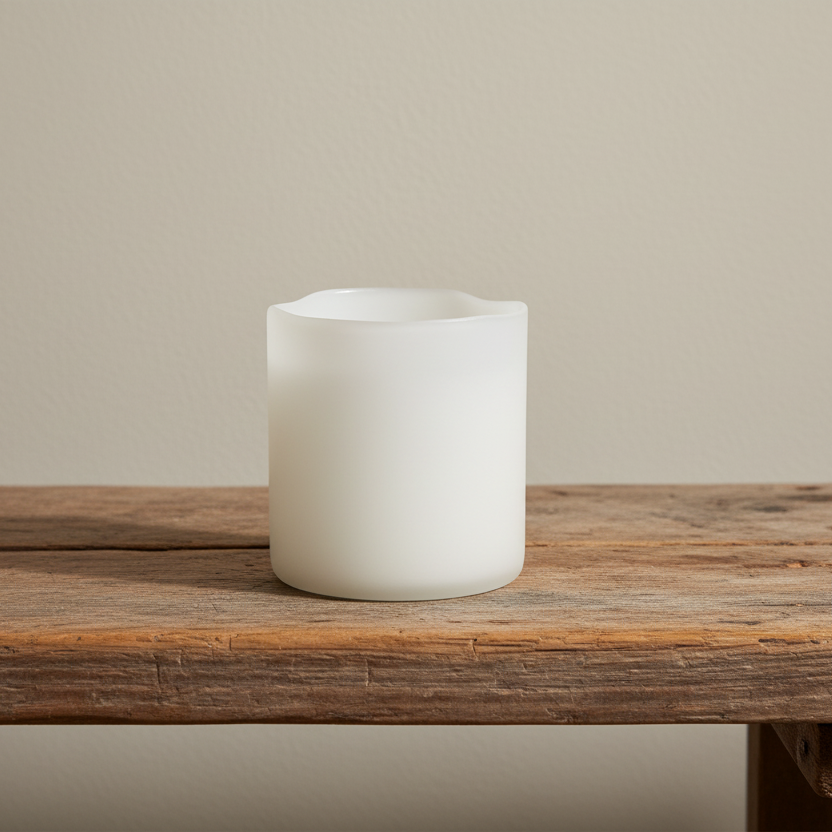 Candle lantern Ebba, White