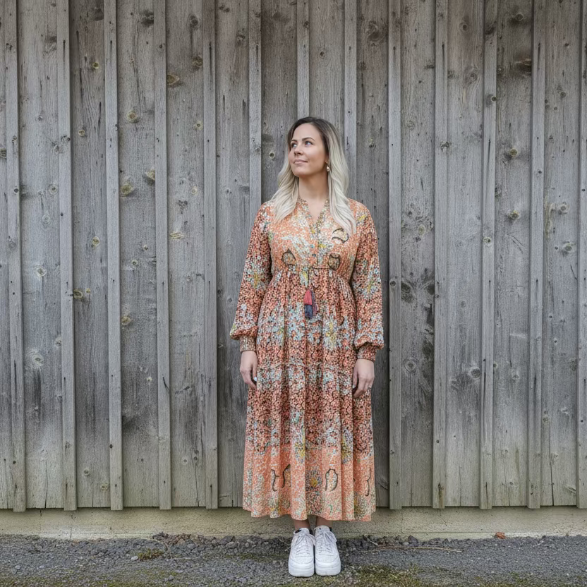 Kjole Valeria, Orange