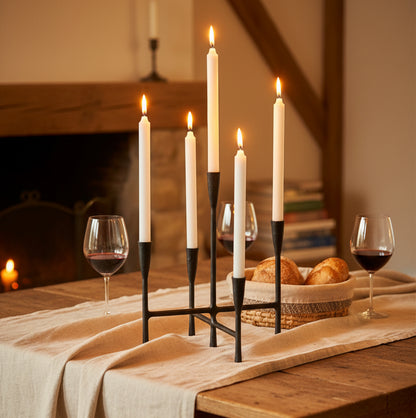 Wall candlestick Thor, black