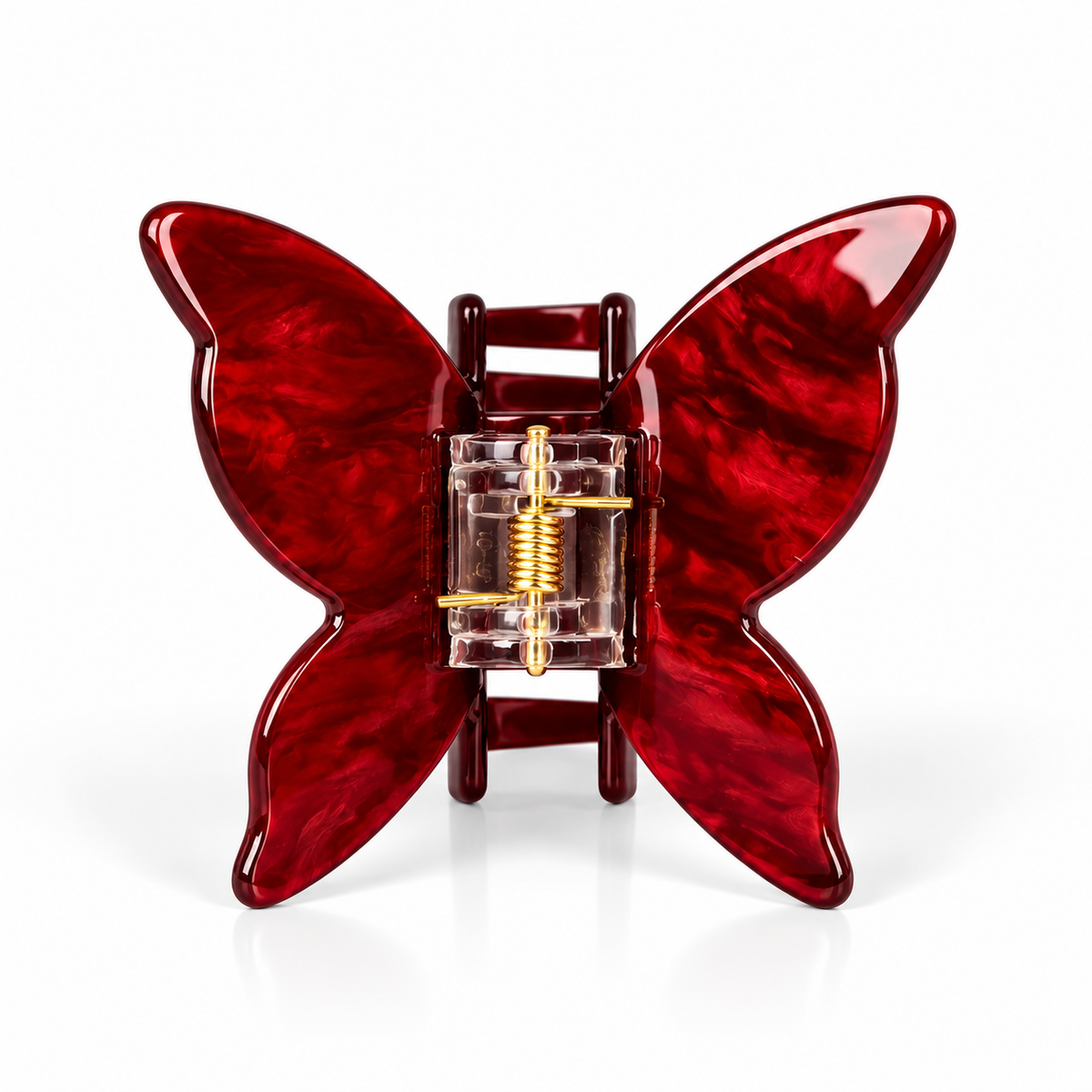 Hårklämma Signature Butterfly, Red