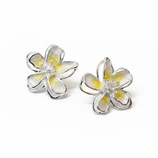 Örhängen Flower Yellow Shimmer