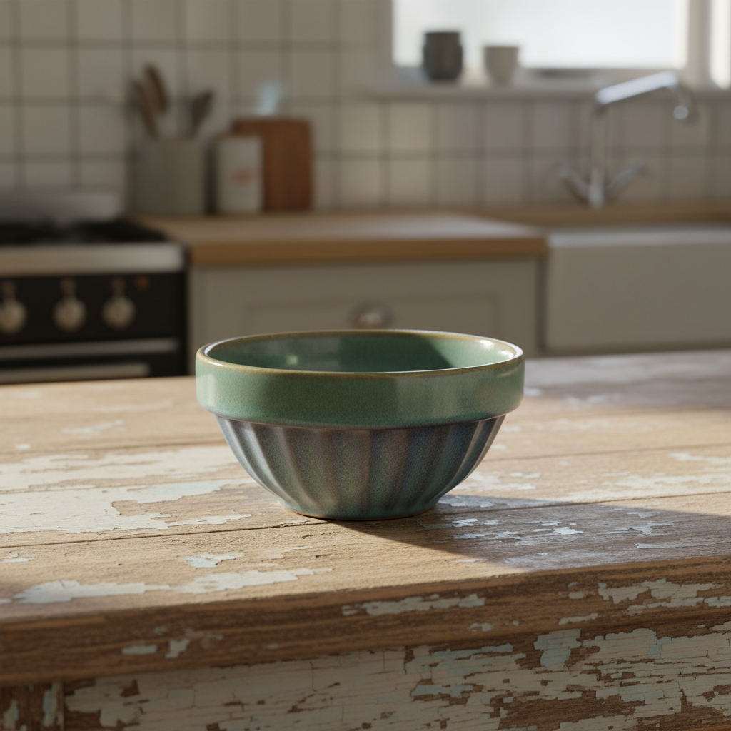 Bowl COSTA, Ivory/mustard yellow