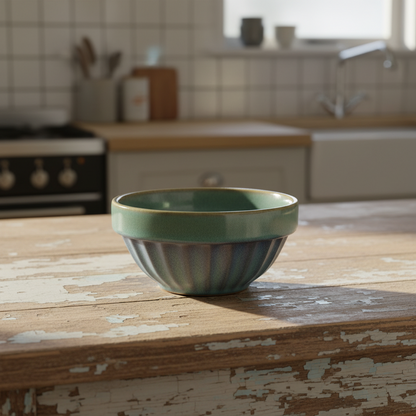 Bowl COSTA, Ivory/mustard yellow