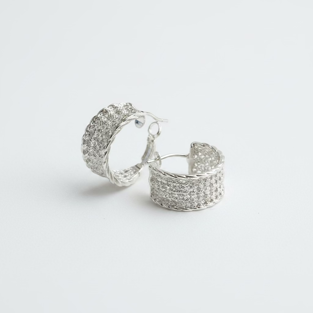 Örhängen Silver Mesh