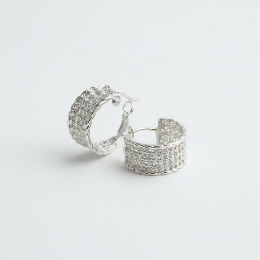 Örhängen Silver Mesh