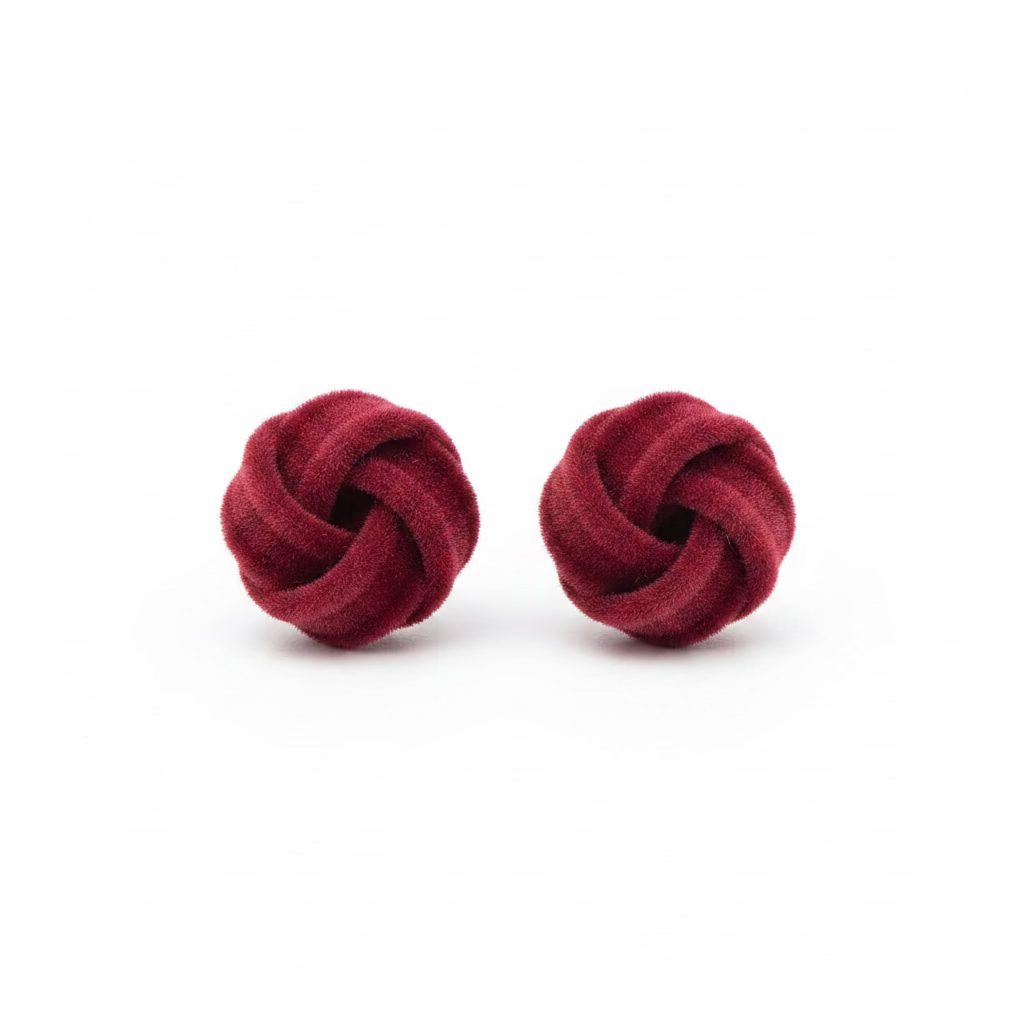 Örhängen Burgundy Knot