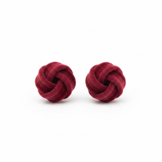 Örhängen Burgundy Knot