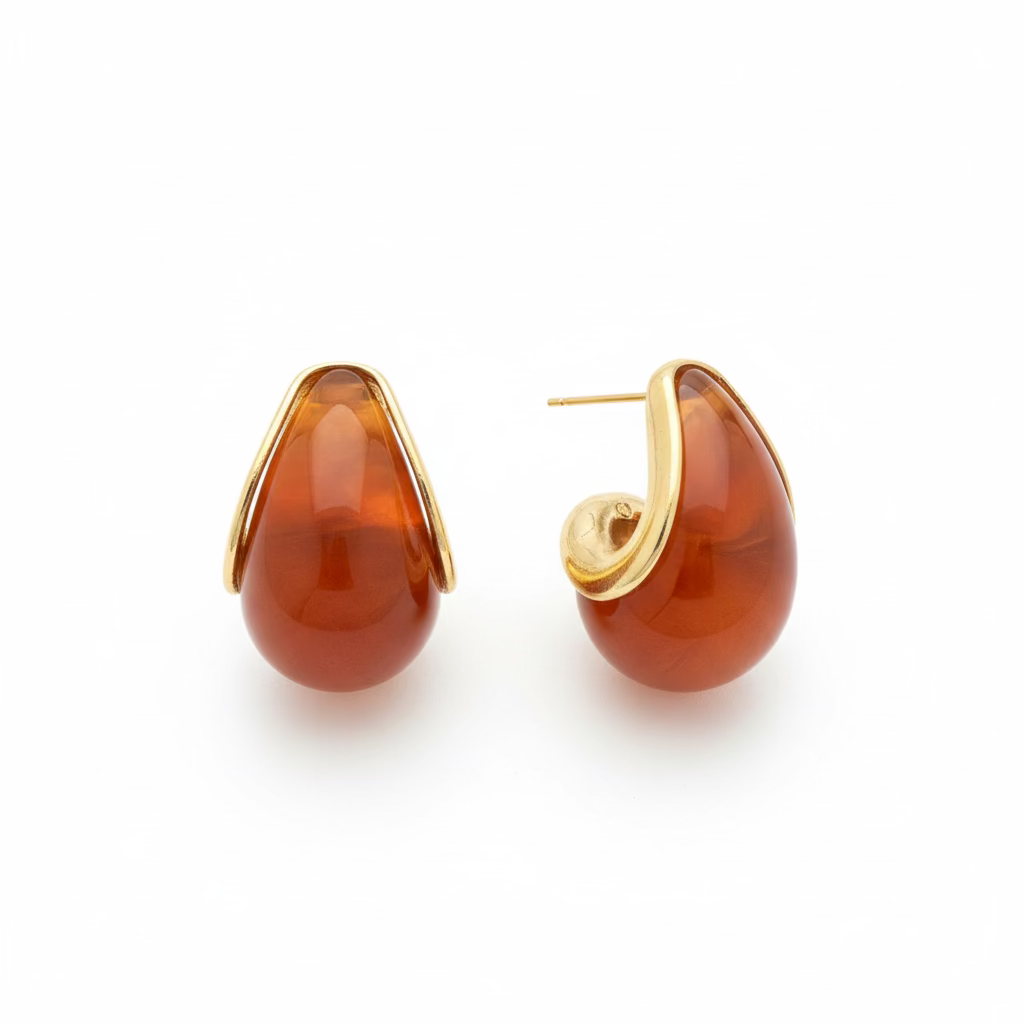 Örhängen Amber Drop