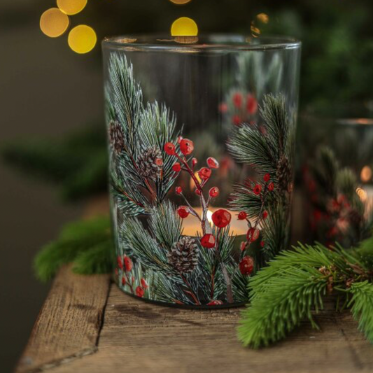 Ljuslykta Winterberries 10x12cm