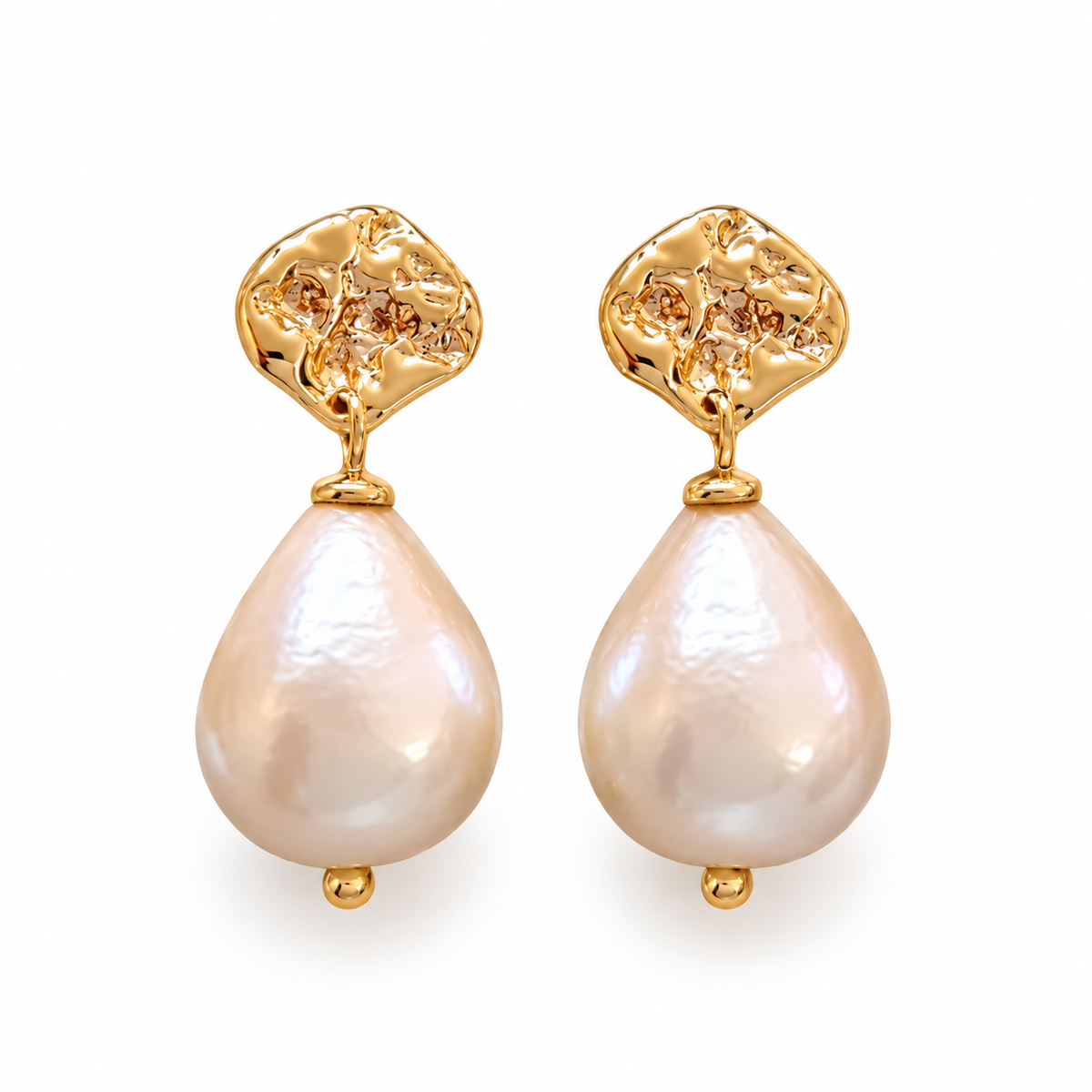 Øreringe Golden Pearl