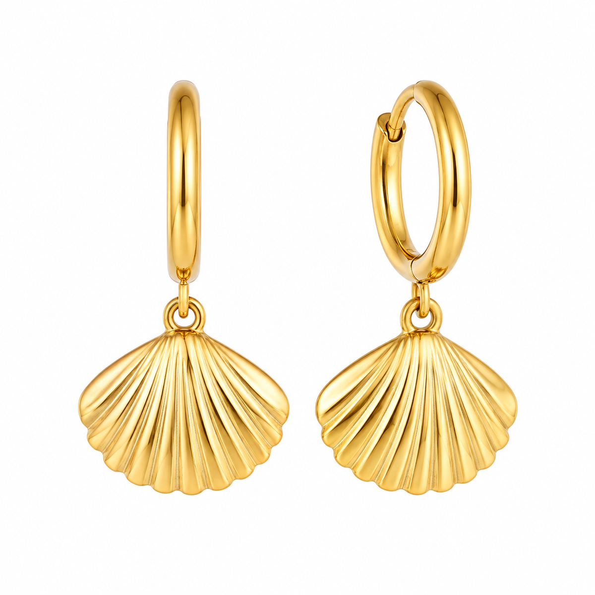 Øreringe Golden Shell