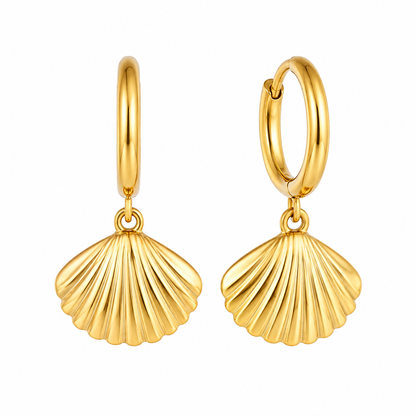 Øreringe Golden Shell