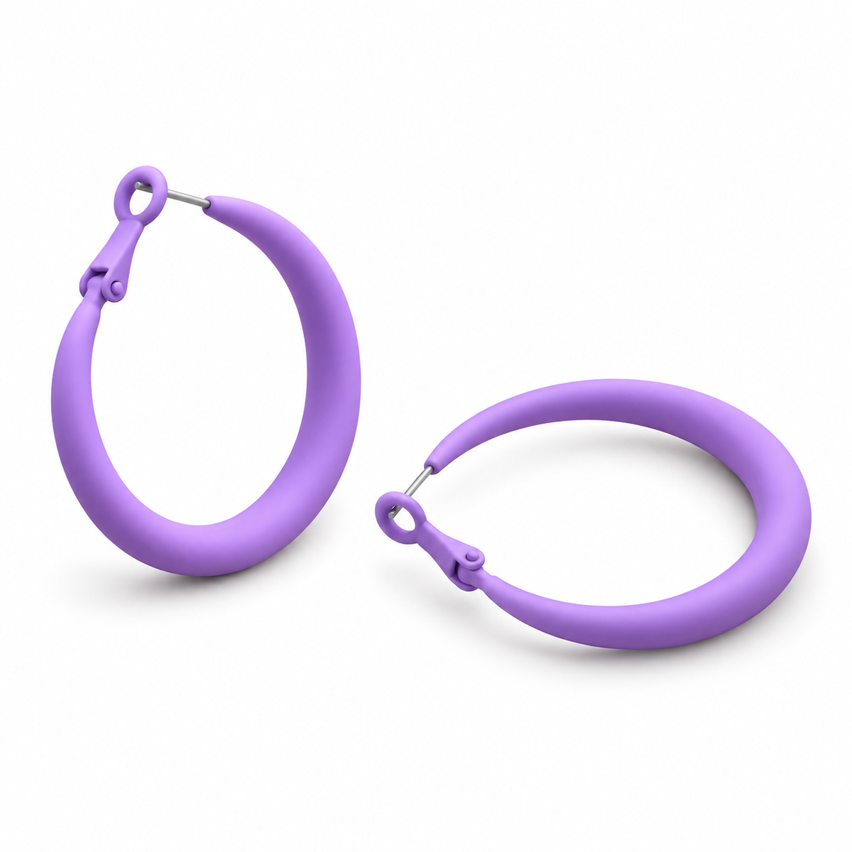 Örhängen Pastel Hoops, Lavender Mist